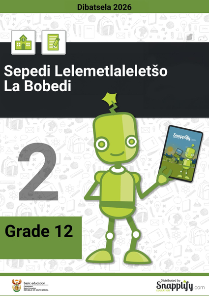 Sepedi Lelemetlaleletšo La Bobedi Lephephe La Bobedi Grade 12 Dibatsela 2024