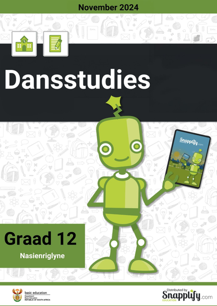 Dansstudies Graad 12 Graad 12 November 2024 Nasienriglyne