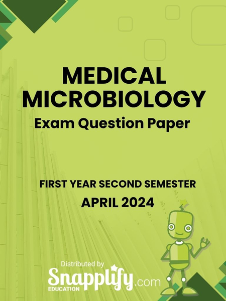 Medical Microbiology First Year April 2024 Science In Nursing