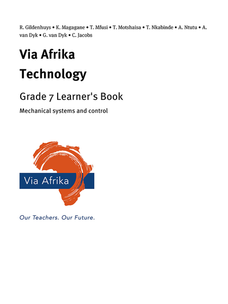 eBook Single topic ePub for Tablets: Via Afrika Technology Grade 7 Learner's Book: Mechanical systems and control