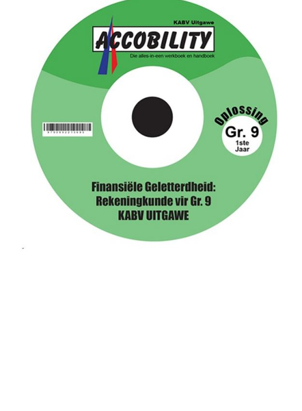 Voorgestelde Oplossings vir Beginners in Gr. 9