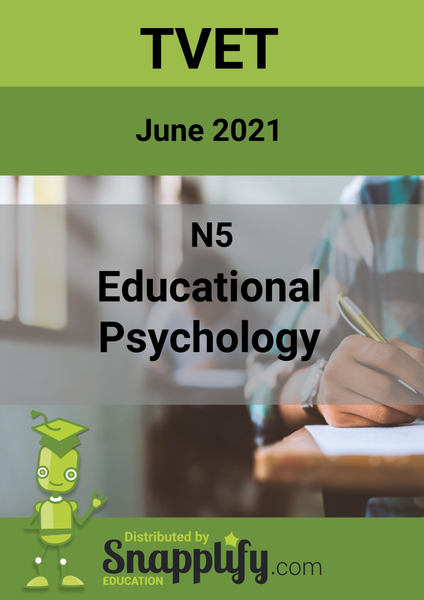 Educational Psychology N5 Question Paper June 2021