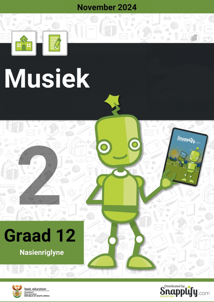 Musiek Vraestel 2 Graad 12 November 2024 Nasienriglyne