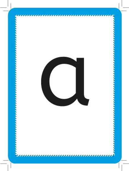 Alphabets Flash Cards - Non-tearable
