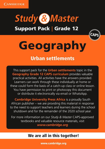 Study & Master Geography Grade 12 Support Pack