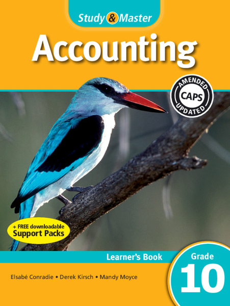 Study & Master Accounting Grade 10 Learner's Book (1 year) Digital Edition