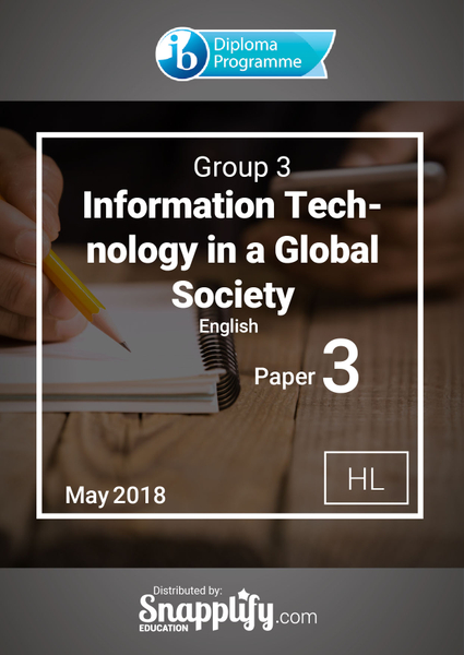 Group 3 - ITGS paper 3 HL