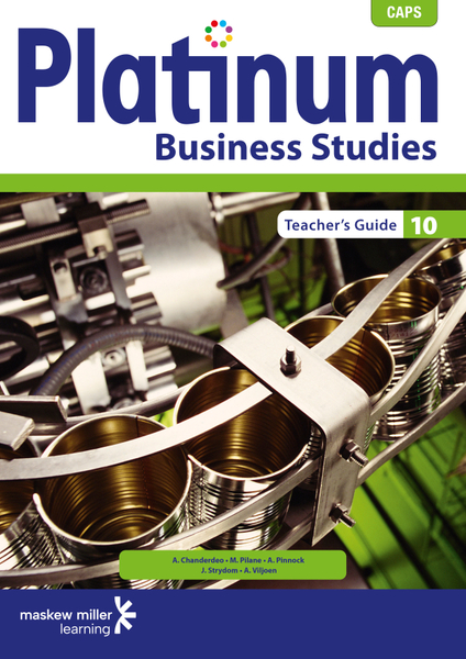 Platinum Business Studies Grade 10 Teacher's Guide ePDF (1-year licence)