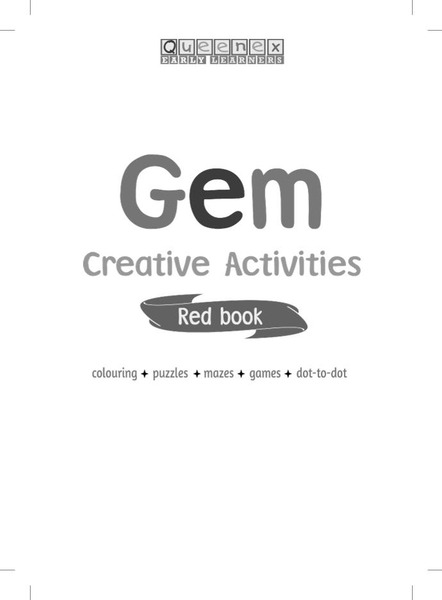 Gem Creative Activities - Red Book
