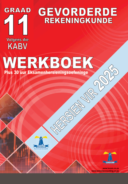 Gevorderde Rekeningkunde Werkboek Gr 11
