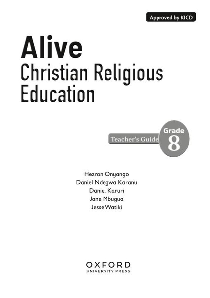 Alive CRE Teacher's Guide Grade 8