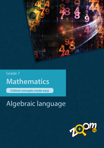 Mathematics Grade 7 Topic 1: Algebraic language. Visually rich, interactive content with fun activites and language support.