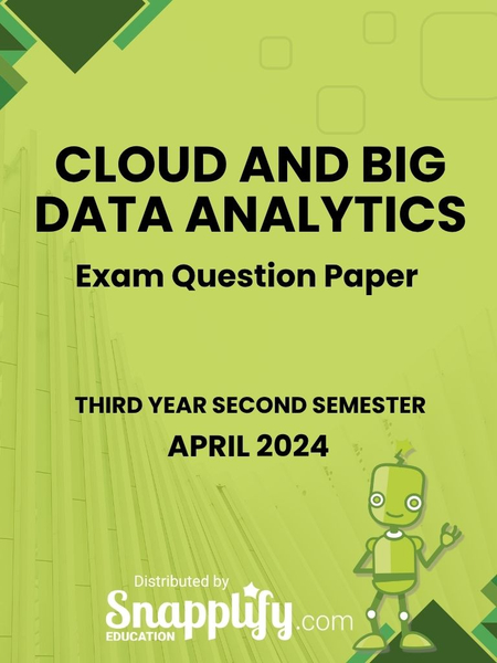 Cloud And Big Data Analytics Third Year April 2024