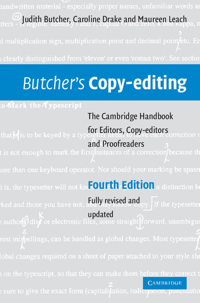 Butcher's Copy-editing