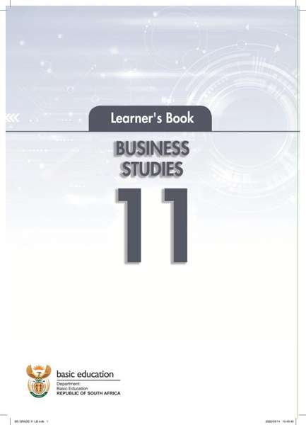 Business Studies Grade 11 Learner Book