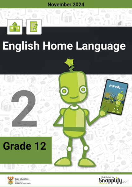 English Home Language Paper 2 Grade 12 November 2024