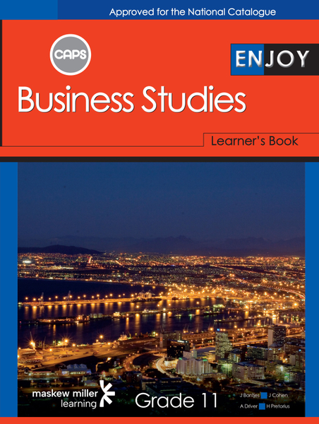 Enjoy Business Studies Grade 11 Learner's Book ePUB (perpetual licence)