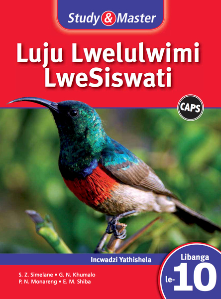 Study & Master Luju Lwelulwimi LweSiswati Incwadzi Yatishela Libanga le-10 Adobe Edition