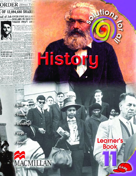 Solutions For All History Grade 11 Learner's Book
