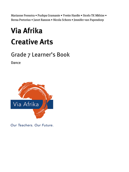eBook Single topic ePub for Tablets: Via Afrika Creative Arts Grade 7 Learner's Book: Dance