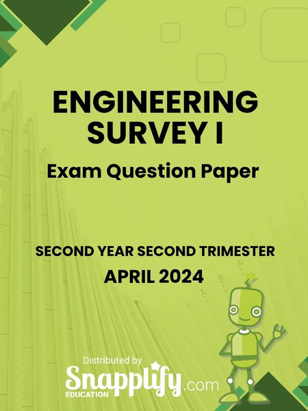Engineering Survey I Second Year April 2024