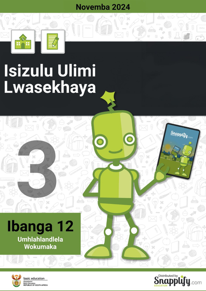 Isizulu Ulimi Lwasekhaya Iphepha Lesithathu Ibanga 12 Lwezi 2024 Umhlahlandlela Wokumaka