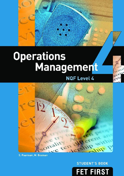 Operations Management NQF4 Students Book