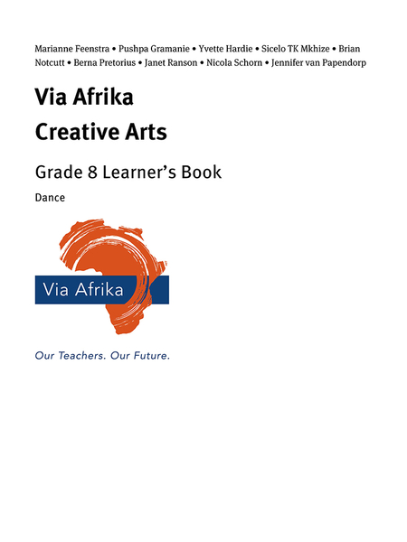 eBook Single topic ePub for Tablets: Via Afrika Creative Arts Grade 8 Learner's Book: Dance