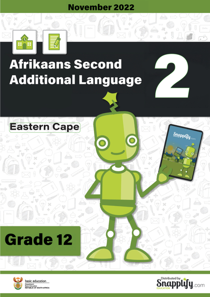 Afrikaans Second Additional Language Paper 2 (Eastern Cape) Grade 12 November 2022
