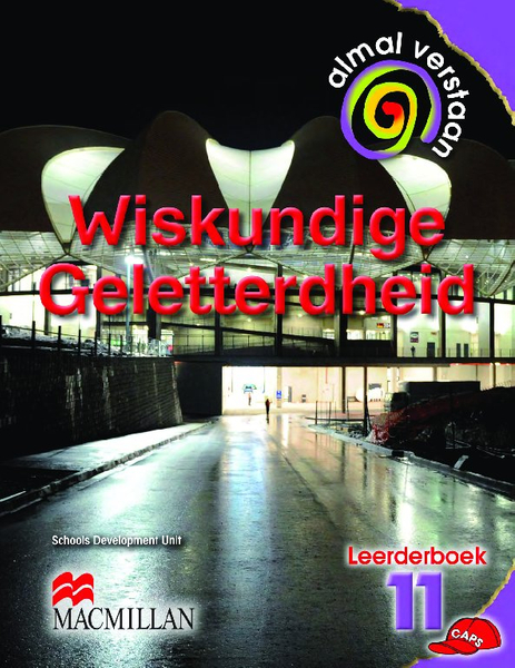 Almal Verstaan Wisk Geletterd Graad 11 Leerderboek