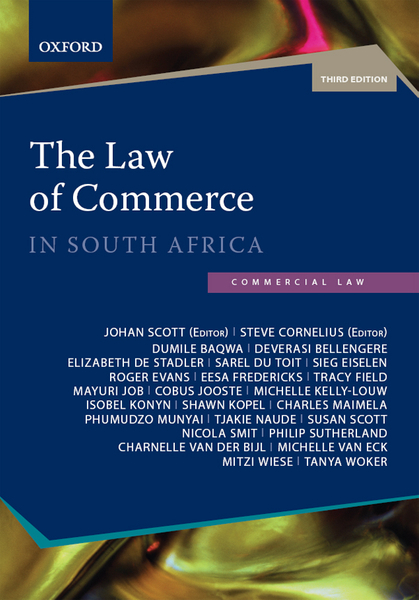 The Law of Commerce in South Africa 3e (LIB)