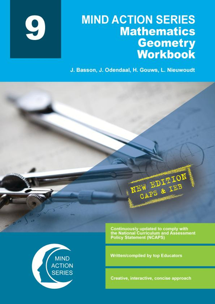Mind Action Series Mathematics Gr 9 (New Edition) Geometry Workbook CAPS & IEB (2026) (1 year licence)