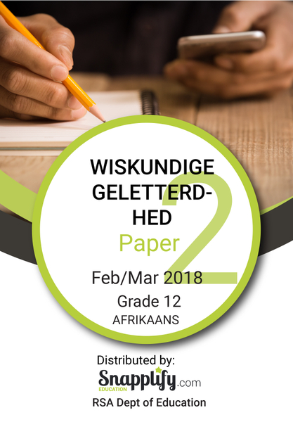 WISKUNDIGE GELETTERDHED Exam Pack - Feb/March 2018