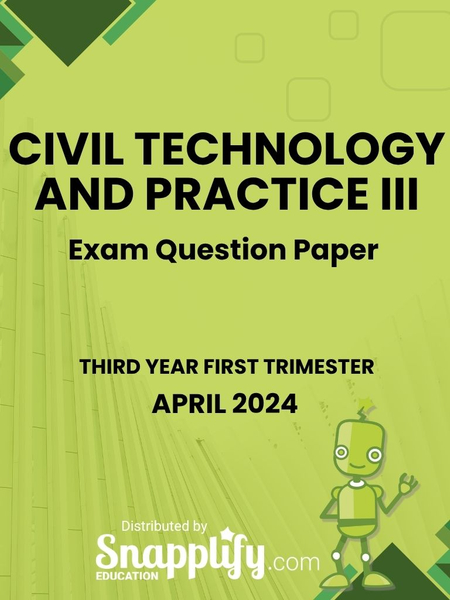 Civil Technology And Practice III Third Year April 2024