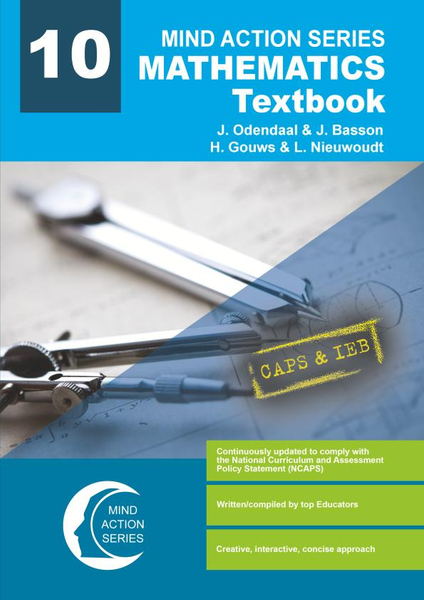 MIND ACTION SERIES MATHEMATICS GR 10 TEXTBOOK 2022 NCAPS PDF 1 YEAR LICENCE
