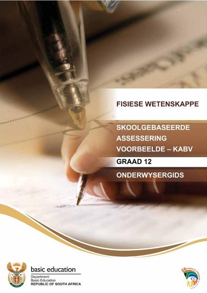 Fisiese Wetenskappe: Skoolgebaseerde Assessering Voorbeelde - KABV Onderwysergids