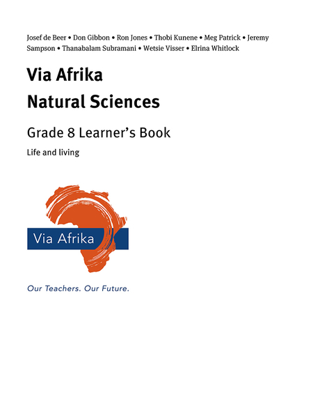 eBook Single topic ePub for Tablets: Via Afrika Natural Sciences Grade 8: Life and living