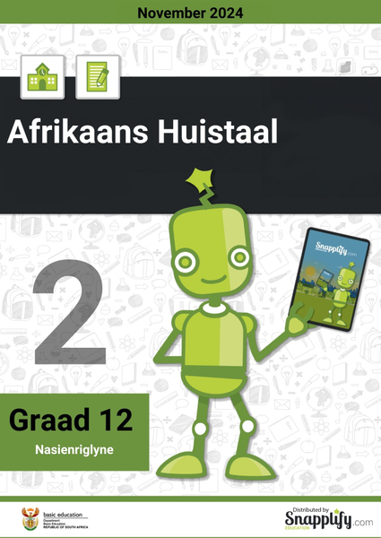 Afrikaans Huistaal Vraestel 2 Graad 12 November 2024 Nasienriglyne