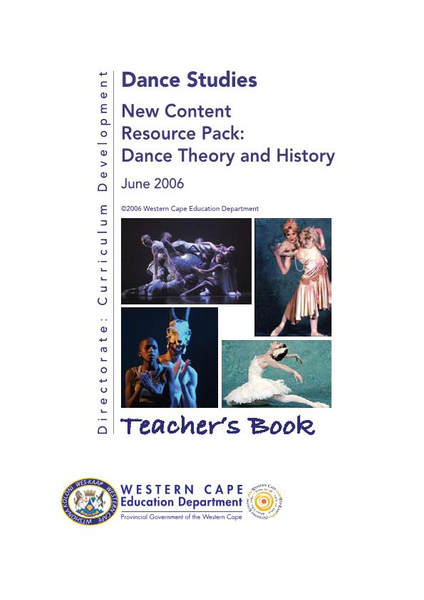 New Content Resource Pack: Dance Theory and History