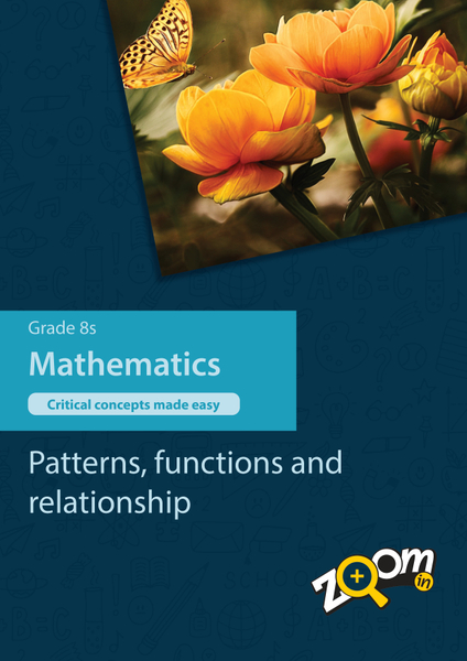 Mathematics  Grade 8 Topic 4: Patterns, functions and relationships. Visually rich, interactive content with fun activites and language support.