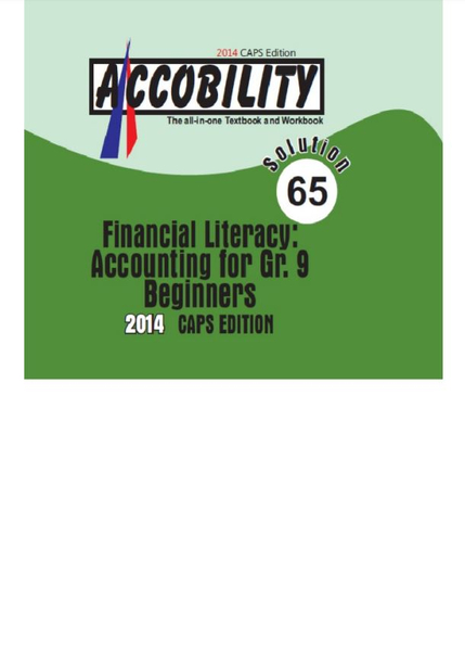 Key with Answers for Beginners in Gr 9