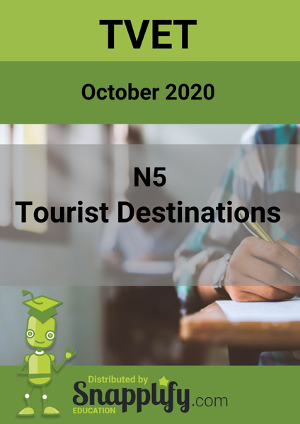 Tourist Destinations N5 Question Paper October 2020