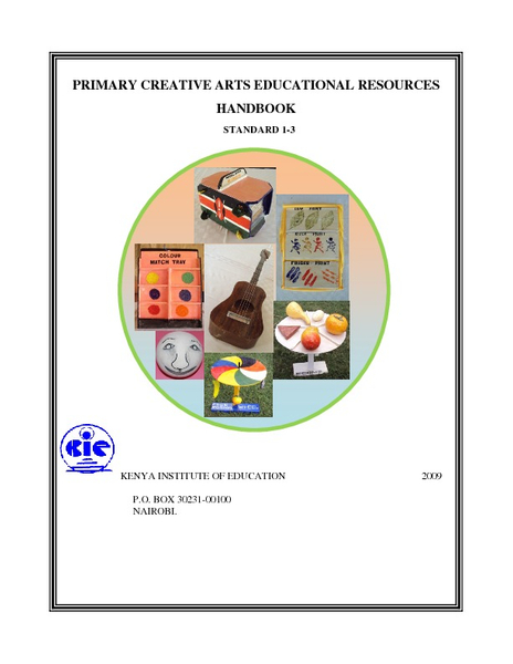 Primary creative Arts Educational Resources Handbook Standard 1 - 3 (2009)