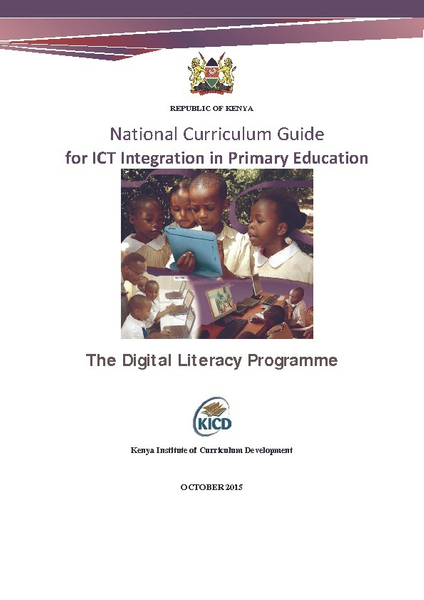 National Curriculum Guide for ICT Integration in Primary Education: The Digital Literacy Programme