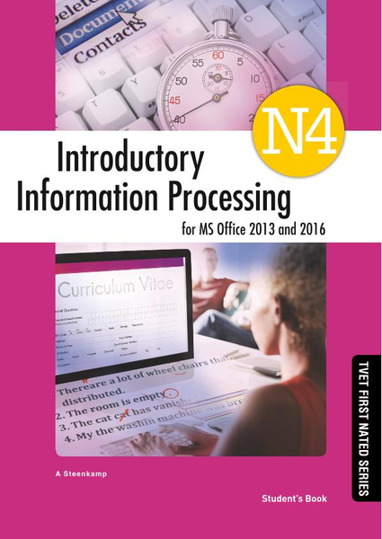 TVET Introductory Information Processing N4 Students Book | Books 247
