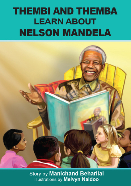 Thembi and Themba learn about Nelson Mandela