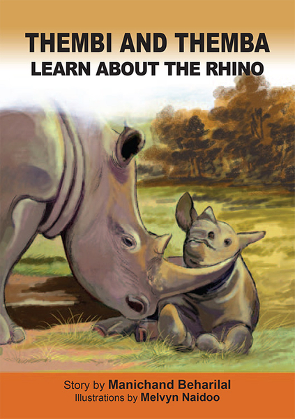 Thembi and Themba learn about the rhino