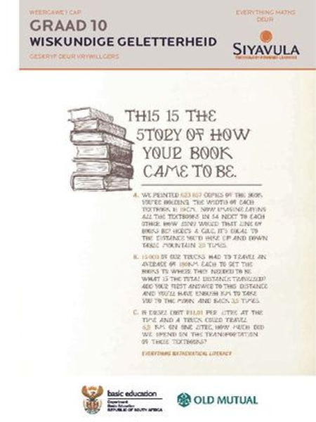 Siyavula  Graad 10 Wiskundige Geletterheid Leerdersboek