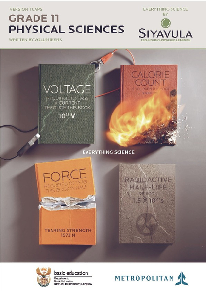 Siyavula  Physical Sciences Grade 11 Caps Leerdersboek