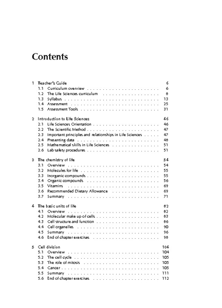 Siyavula  Life Sciences Grade 10 Caps